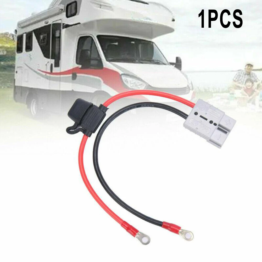 

10AWG 50Amp Power Connector Double Pole Forklift Conductive Charger Battery High Current Car For Anderson Plug Lead To Lug M8