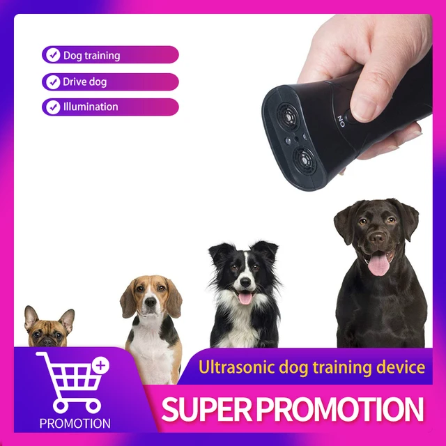 1PCS Dog Repeller LED Ultrasonic From Dogs Anti Barking Device Laser Dog Repeller Training Device 1