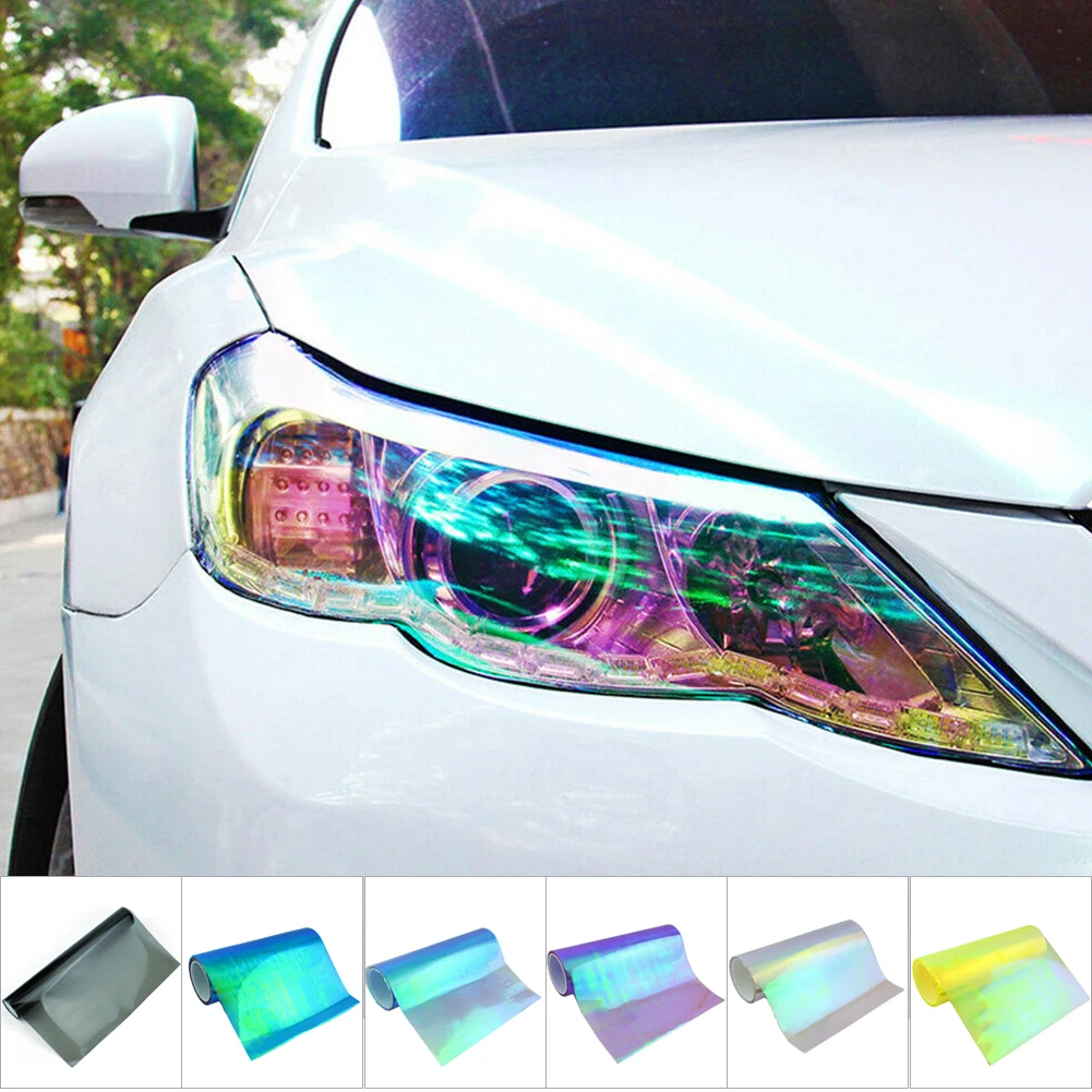 

30*30/60/100/120cm Car Tint Fashion Headlight Taillight Fog Light Vinyl Smoke Film Sheet Sticker Cover Car Styling For All Cars