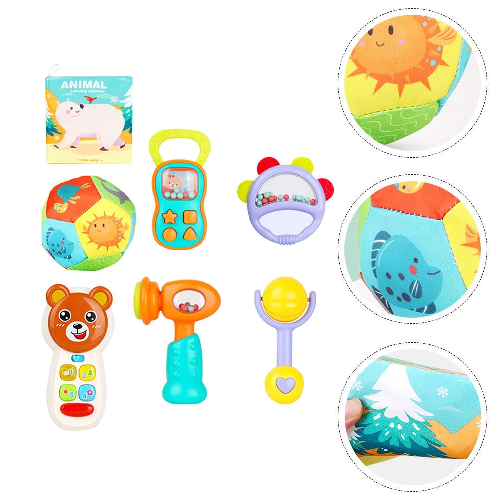 

7pcs Baby Rattle Grab Training Baby Training Toys Enlightenment