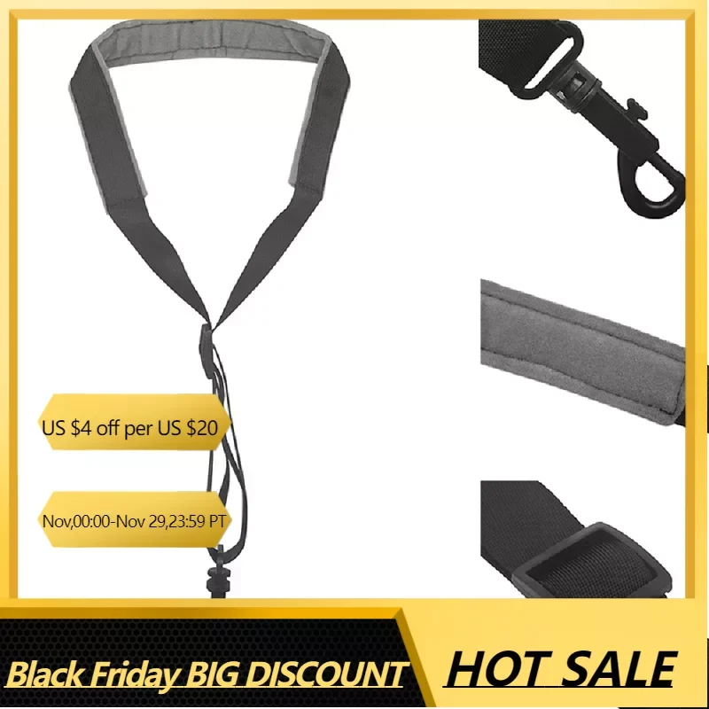

Nylon Neck Strap For Saxophone Adjustable Hooks Comfortable Sax Neck Strap For Alto And Tenor Saxes Clarinet Accessories