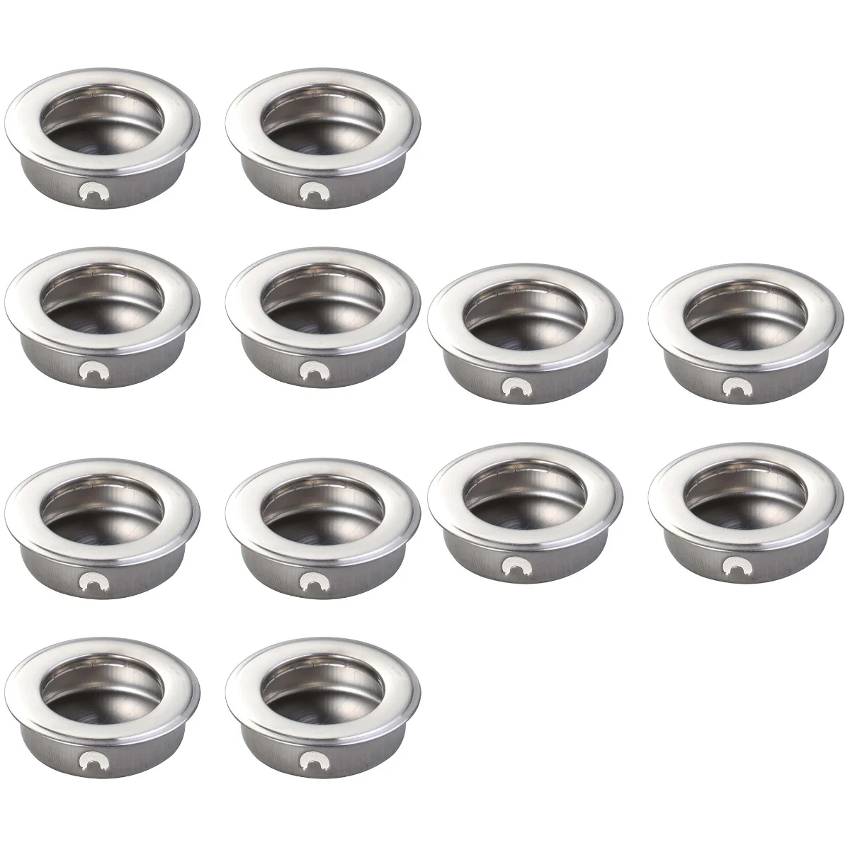 

12 шт., встраиваемые вставки из нержавеющей стали, 35 мм