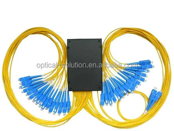 FTTH Fiber Optic PLC Splitter 1X64 SC/APC ABS Box