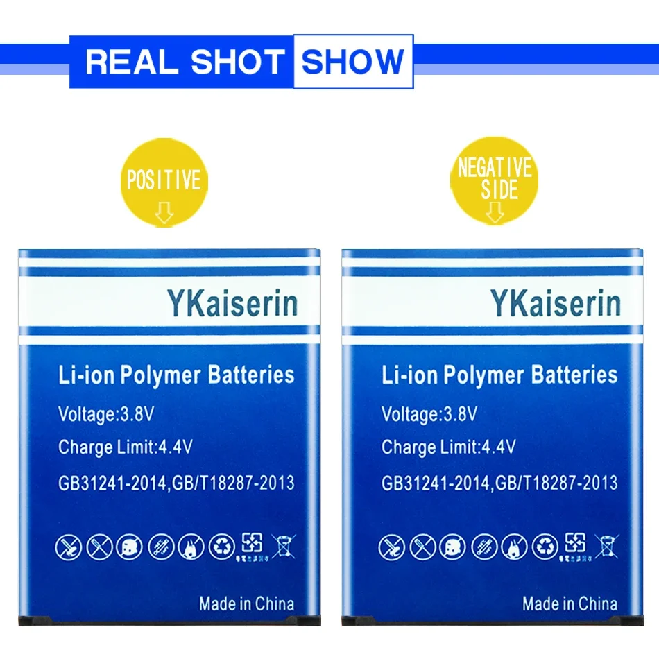 Аккумулятор YKaiserin для Samsung Galaxy S5 S6 S7 S8 S9 S3 S4 Edge Plus G950 G930F G920F G900F G925S G935FD G955 Bateria