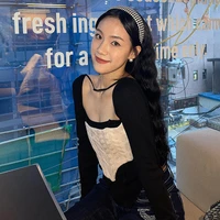 new summer 2022 fashion hot selling breathable solid color pullover sleeveless knit stretch fishbone top for women