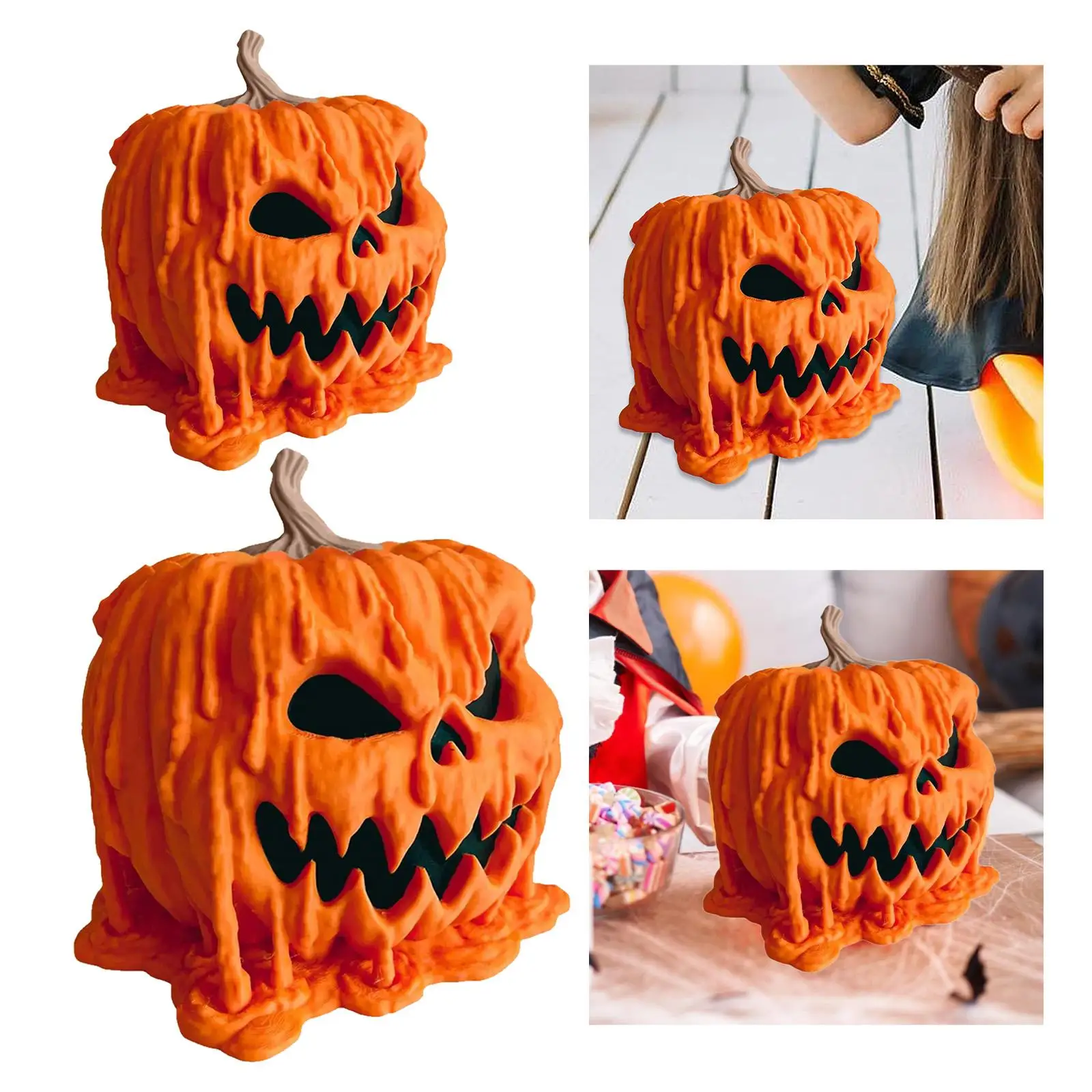 Хэллоуин чаша для конфет тыква держатель с крышкой оранжевый декор вечеринки