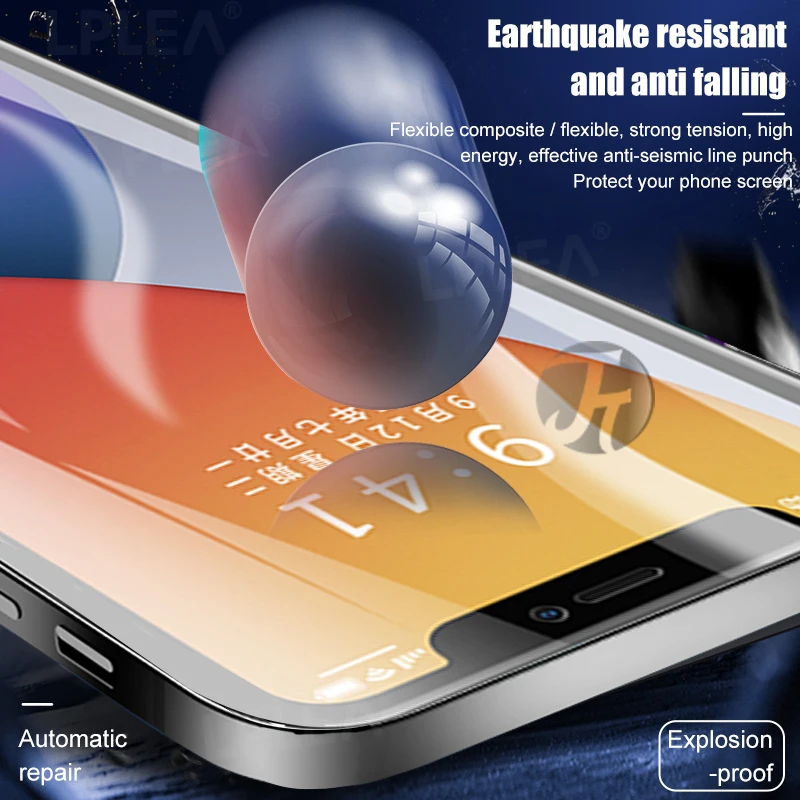 2p hydrogel silicone tpu screen protector full glue cover sticker film for iphone 12 xs max xr for iphone 13 x 7 8 6s 11 pro max free global shipping