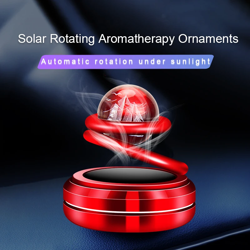 Car Fragrance Solar Energy 360° Interstellar Suspension Air Freshener Interior Accessories Men's and Women's Perfume Diffuser
