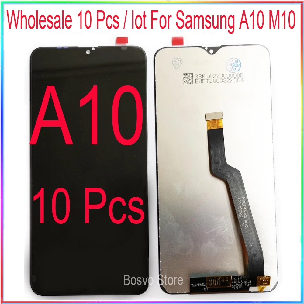 

New wholesale 10 pieces/lot for Samsung A10 LCD M10 screen display A105 M105 with touch with frame assembly Replacement repair