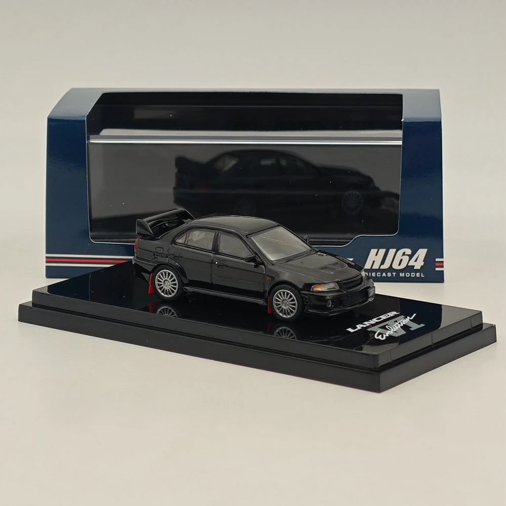 1/64 Hobby Japan Lancer GSR Evolution VI (CP9A) 1999 с грязевым клапаном Pyrenees Black (P) HJ 642033 Коллекция литых
