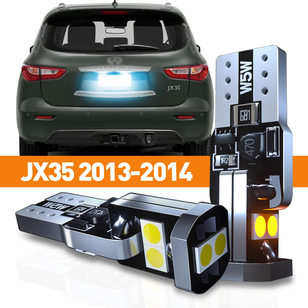 

2x LED License Plate Light For Infiniti JX35 2013 2014 Accessories Canbus Lamp