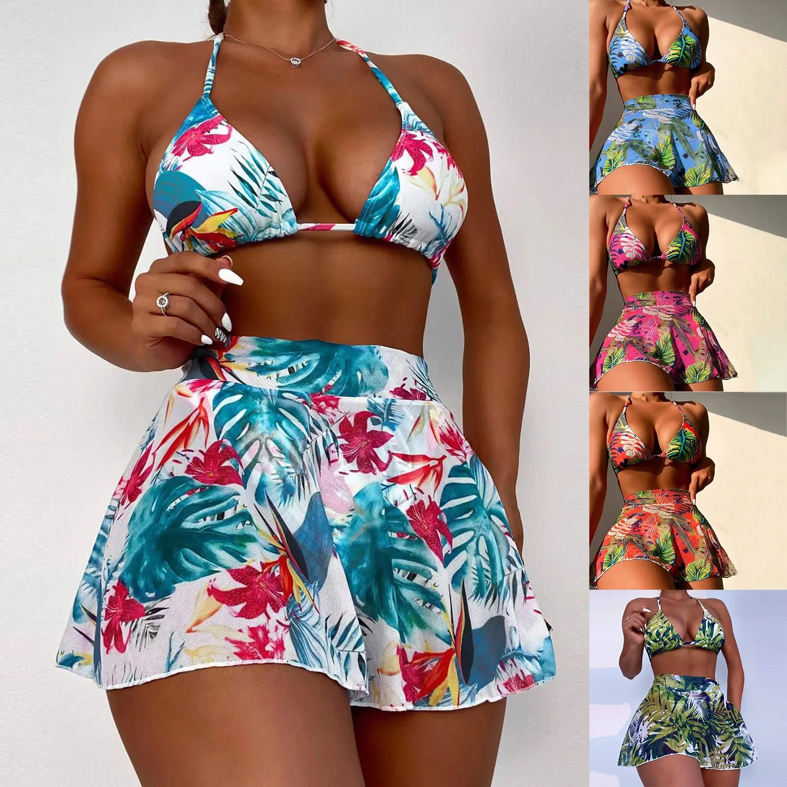 

Женский комплект бикини с принтом, пляжная одежда из двух предметов, горячие сексуальные купальники, комплект бикини, купальные костюмы для...