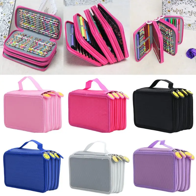 

For 52/72Pcs Pencils Portable Drawing Sketching Pencils Pen Case Holder Bag