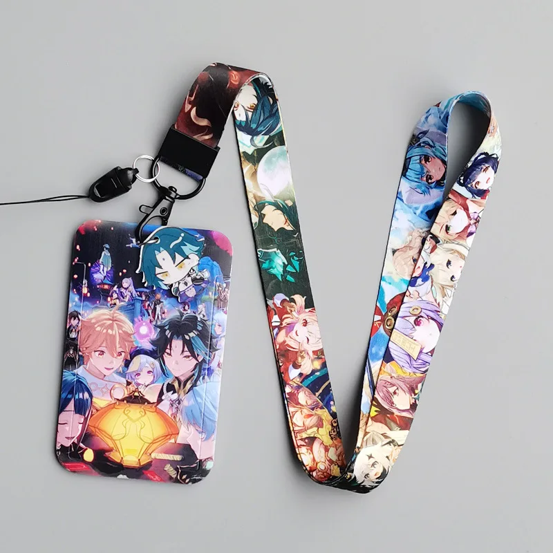 Ударопрочный шнурок Genshin для ключей цепочка удостоверения личности чехол