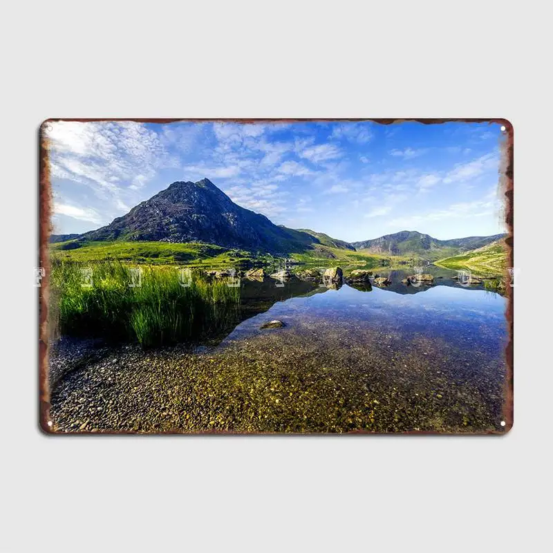 

Llyn Ogwen And Tryfan Metal Sign Club Bar Vintage Club Party Painting Decor Tin Sign Posters