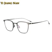 men pure titanium glasses frame prescription crystal spectacle top quality oversize eyewear women classic design fashion gafas