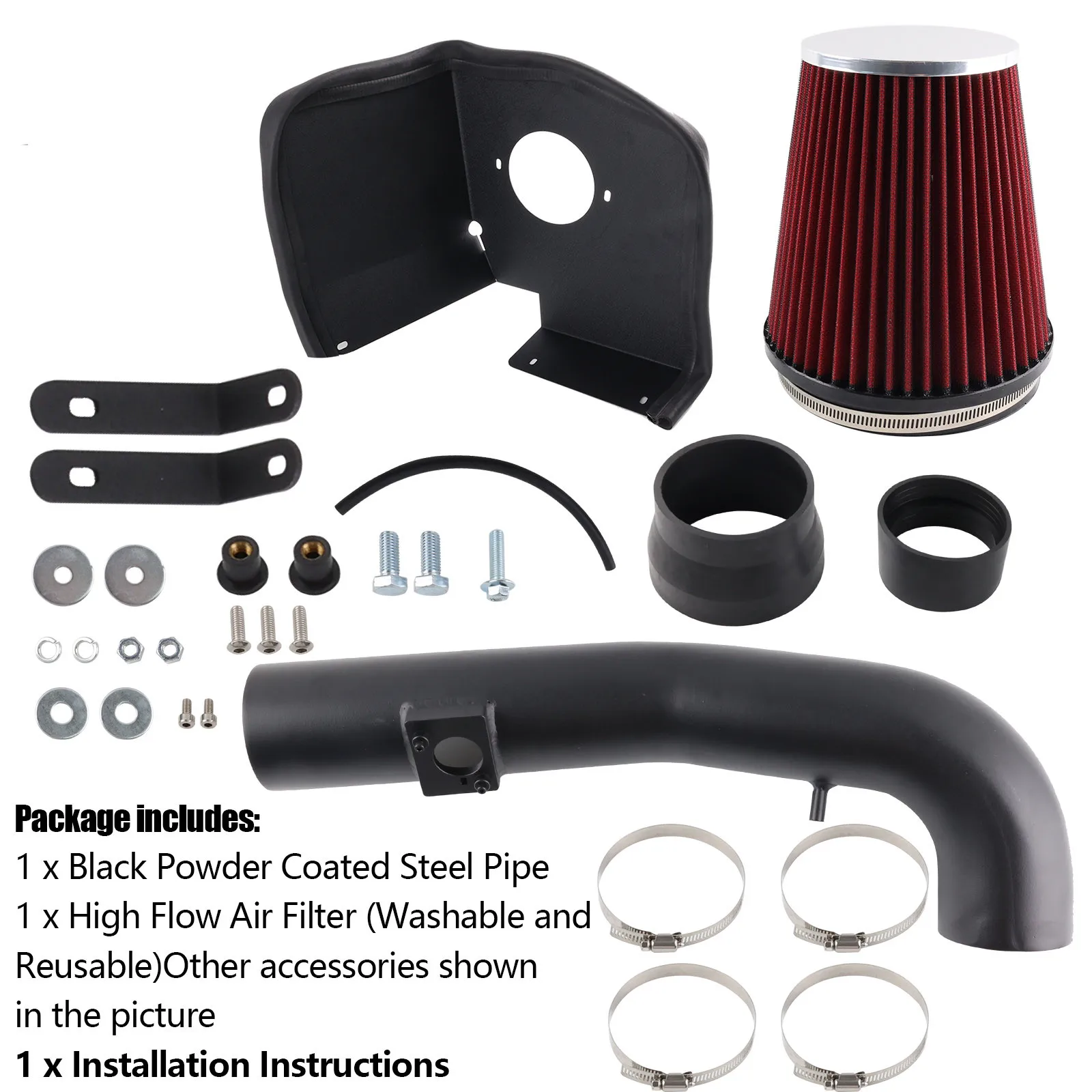 Фото Для Chevrolet GMC Silverado Cadillac Escalade GMC Sierra 1500 Denali Yukon система впуска холодного воздуха теплозащитный экран воздушный фильтр №3