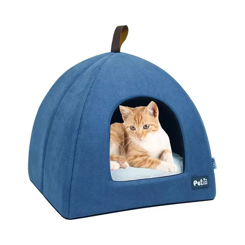 

Pet Dog Tent House Foldable Dog Enclosed Cat Tent Bed Indoor Folding Portable Cozy Bed Kennel For Small Dogs Puppy Cats