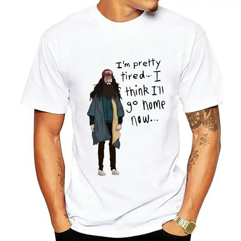 

I Think I&#39ll Go Home Now... T shirt forrest gump tom hanks movie quote orange man running words cartoon animated