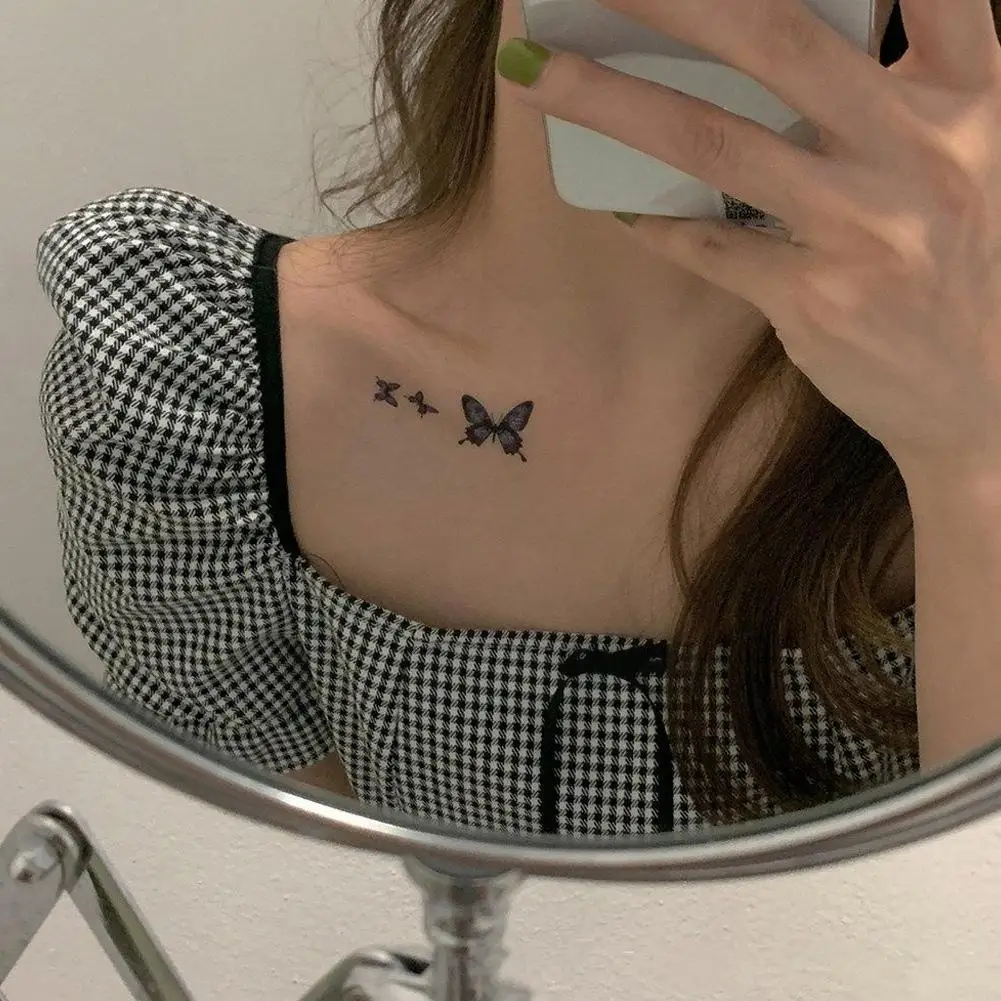 

Disposable Tattoo Stickers Waterproof Wear-resistant Thigh Body Stickers Tattoo Chest Art Sexy Arm Clavicle O3Z2