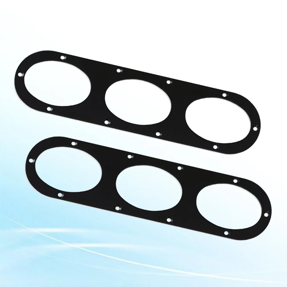 

2pcs Car Modified Spoiler Auto Ventilation Spoiler Practical Car Replacement Spoiler (Black)