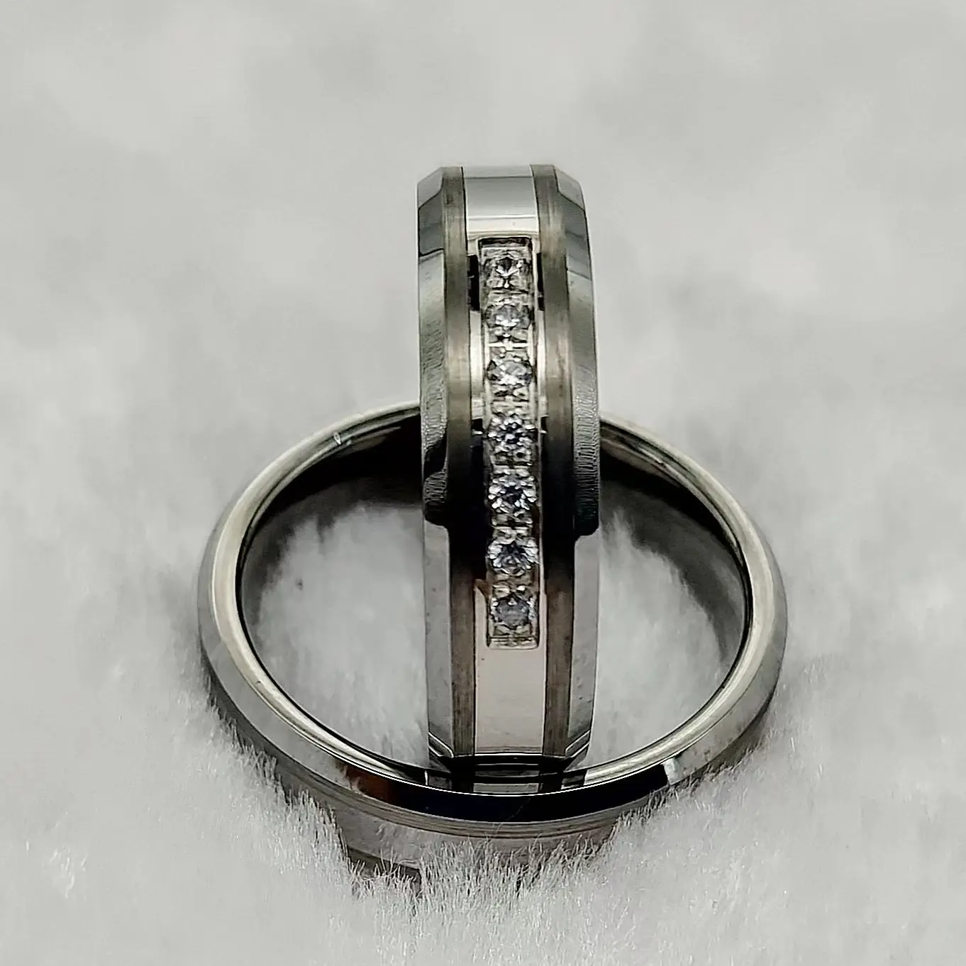 

High Quality Handmade Wedding Rings Sets For Men and Women Never Fade Handmade 316L Stainless Steel Fashion Jewelry Couples Ring