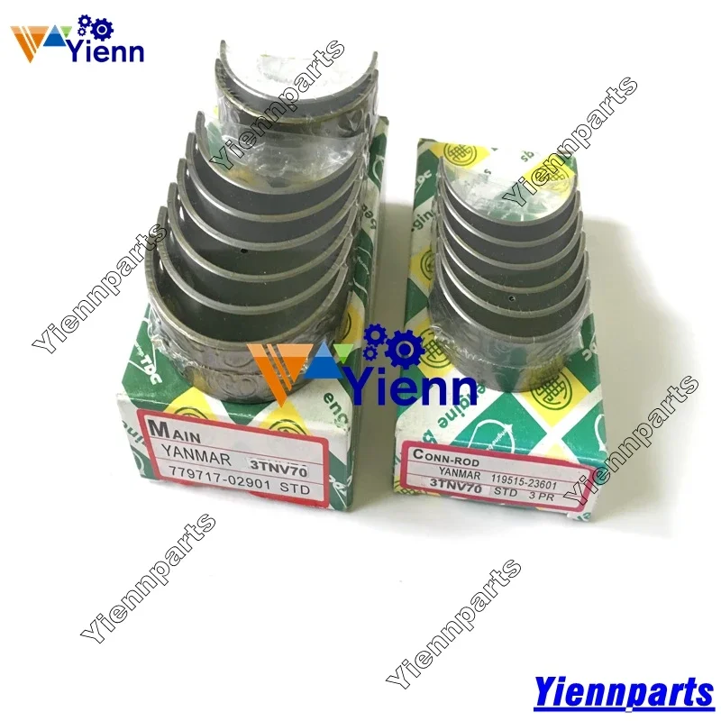 Для Yanmar 3D70E 3TNV70 3TNV70-GGE 3TNV70-ACB комплект ремонта двигателя подходит для Tierra ZX17U-2 ZX10U-2