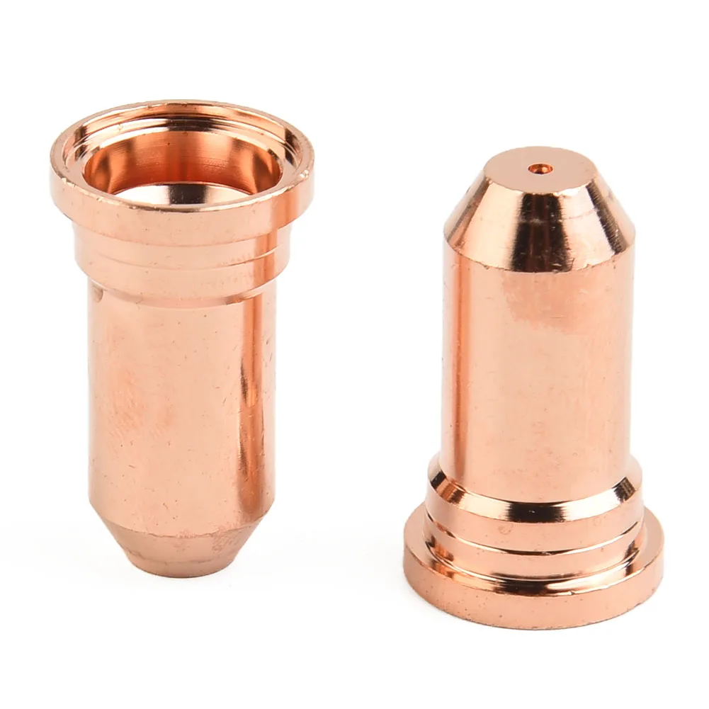 

20Pcs 52556 Electrode 51246 Nozzle Tip 1.0mm Fit Plasma PT-100 IPT100 PT100 Copper Hafnium Plasma Cutting Electrode Kit