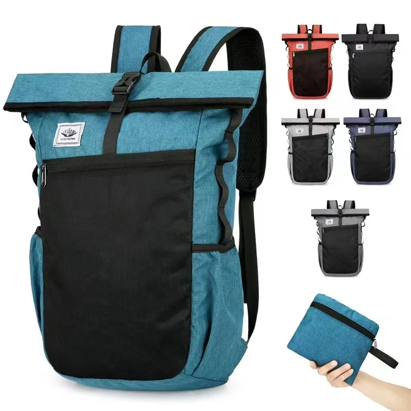 Outdoor Foldable Backpack Ultralight Travel Hiking Daypack Waterproof Leisure Camping Backpack for Men Women School Sports Bag