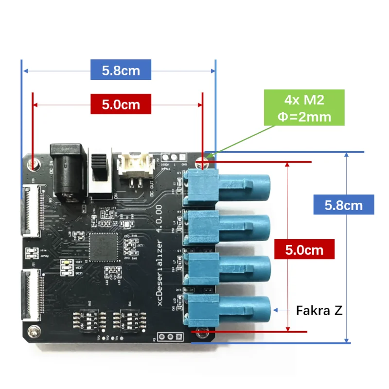 Плата Max96724 4-way Gmsl2 De-serial Board поддерживает Jetson Orin Nanonx Rk3588 Raspberry Pi (art.: 3920db477e98a) - 3920db477e98a