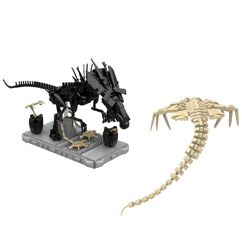 

Xenomorph Queen Monster Figure Facehuggers Empress Building Blocks Set For Aliens Mecha Animal Bricks Toy Kids Christmas Gift