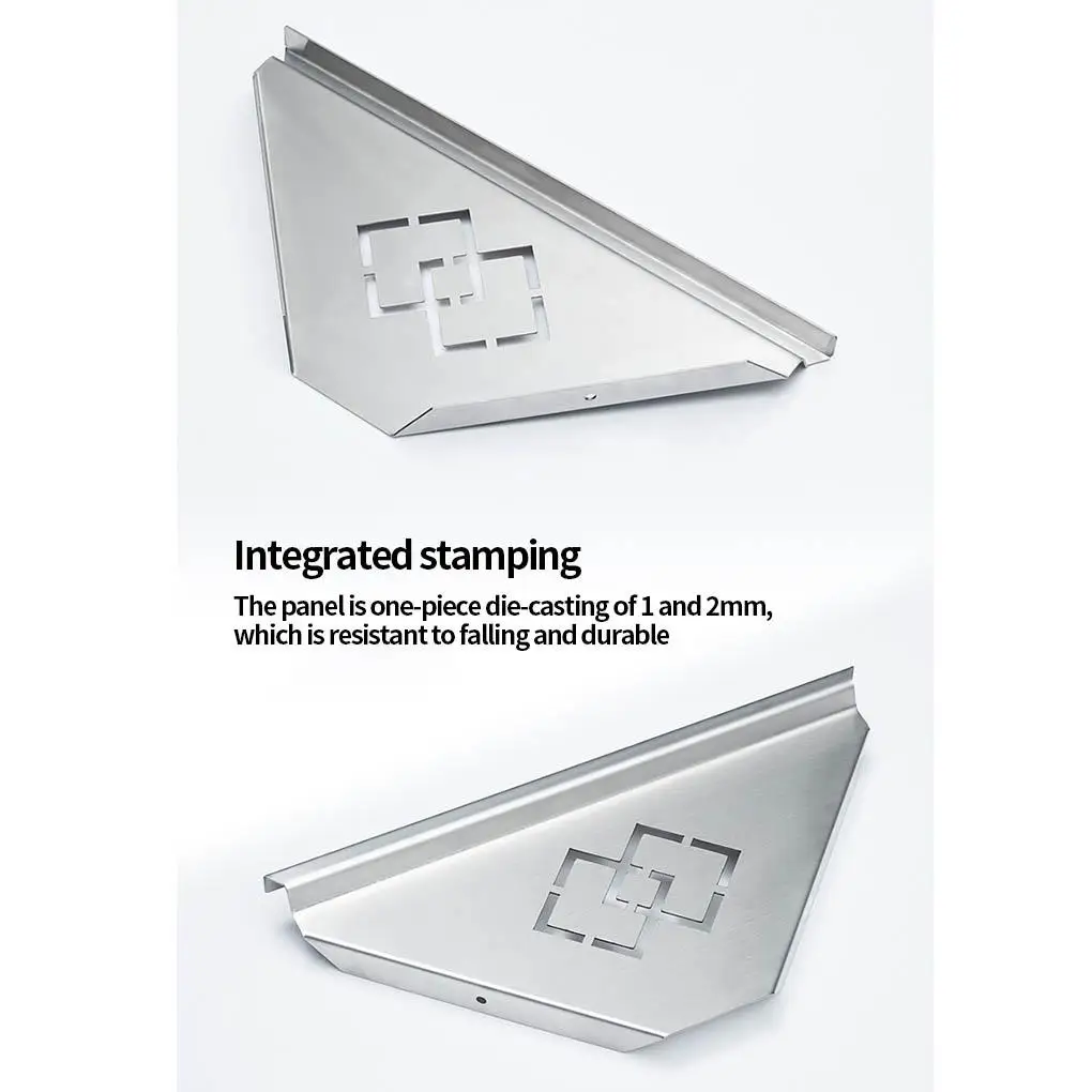 Настенный угловой держатель для шампуня из нержавеющей стали - купить по