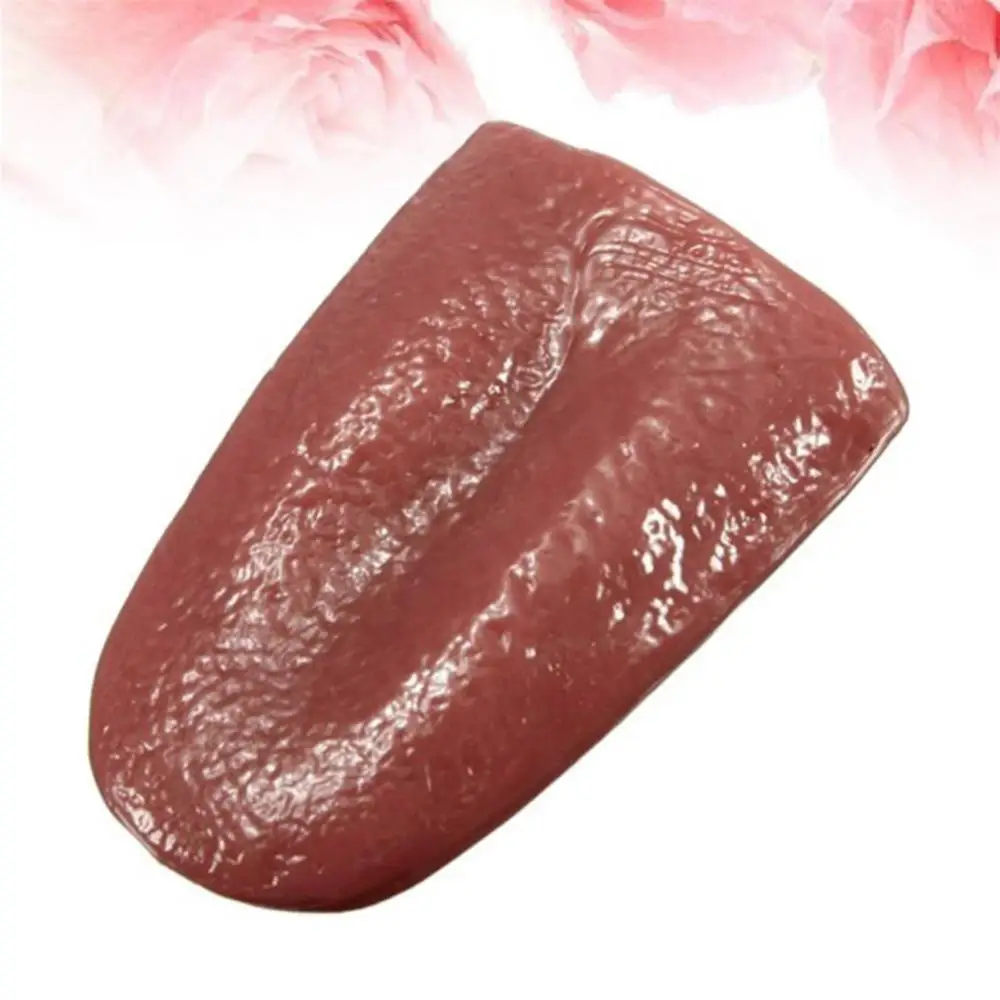 Страшные забавные трюки Искусственная Имитация человека резиновый язык