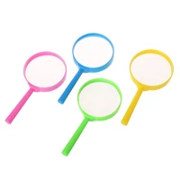 colorful magnifying glass 3x handheld reading magnifier for kids seniors plastic handle lightweight birthday gift 367d
