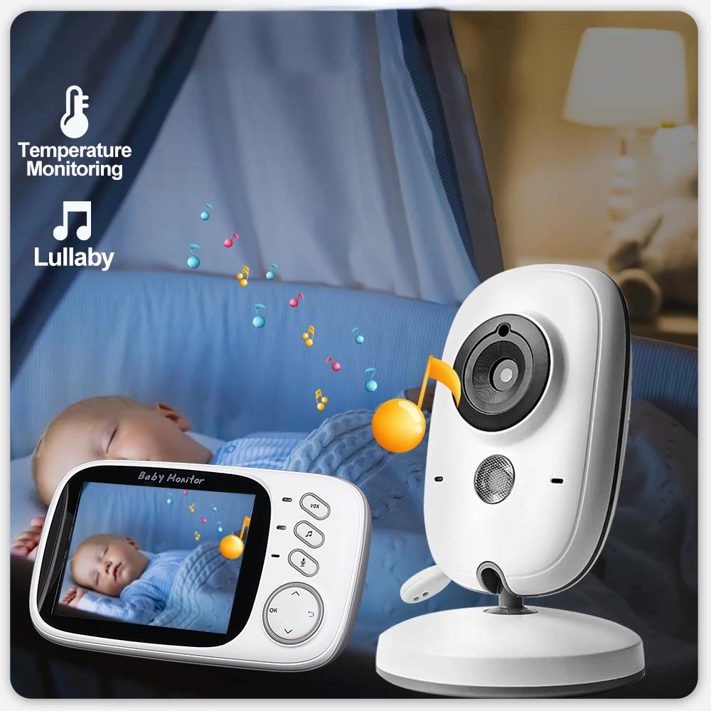 

VB603 Video Baby Monitor 2.4G Mother Kids Two-way Audio Night Vision Video Surveillance Cameras With Temperature display Screen
