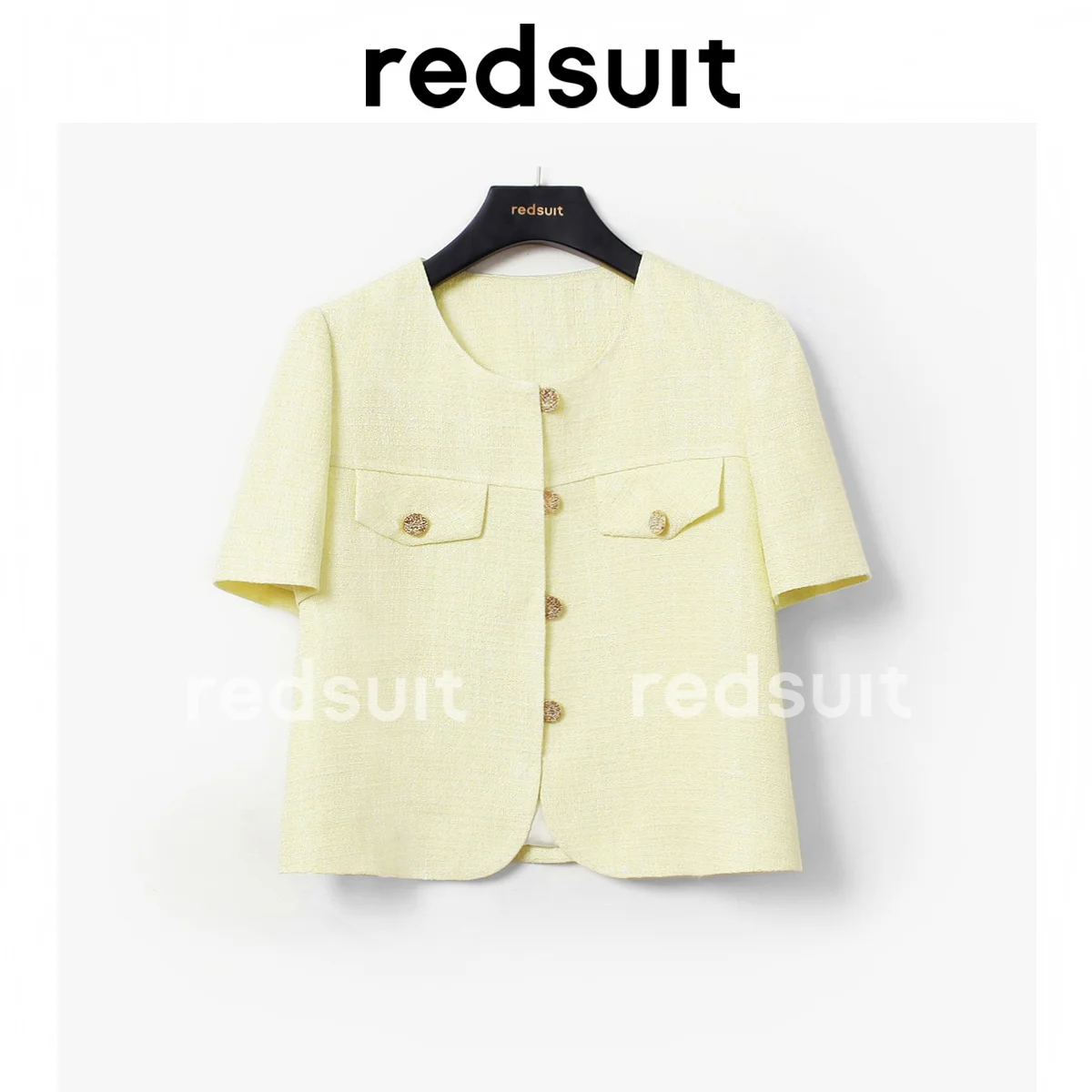 

Тонкий и тонкий, белый и ароматный. Куртка с коротким рукавом ярко-желтая универсальная с круглым вырезом