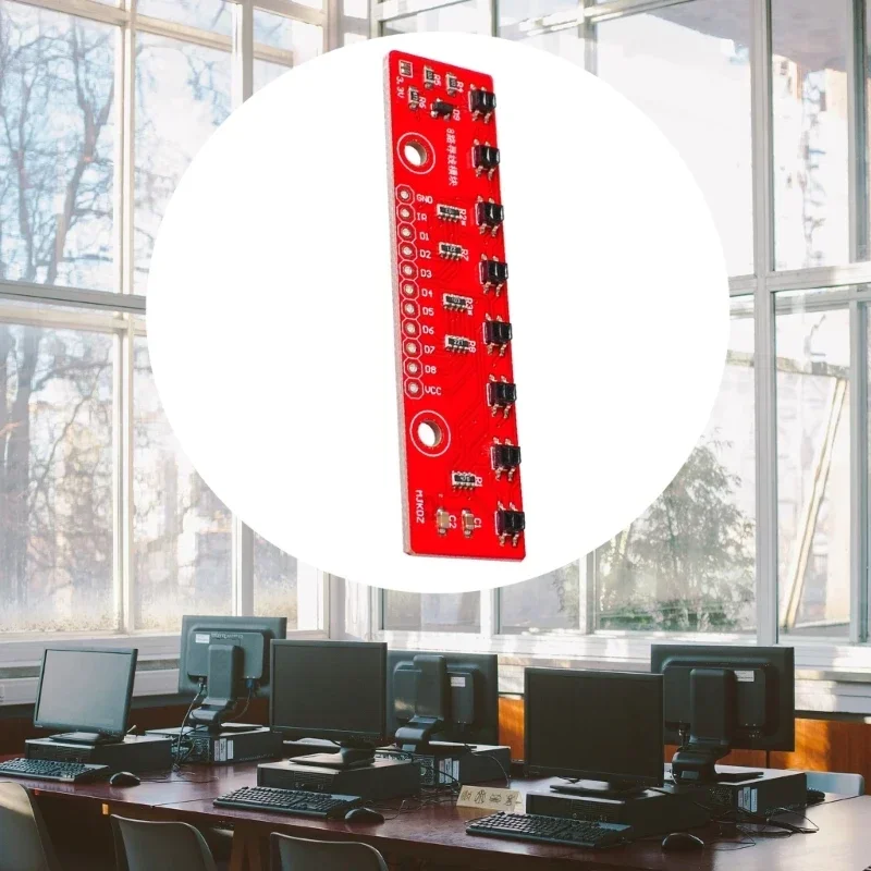 8-канальный модуль слежения барьерной линии обнаружения DIY для автомобиля