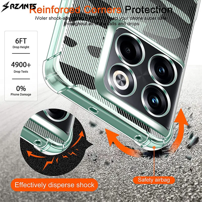 

Case For OnePlus 10T 10 Pro Rzants Back Cover Full Protection Military Camouflage Slim Thin Shell