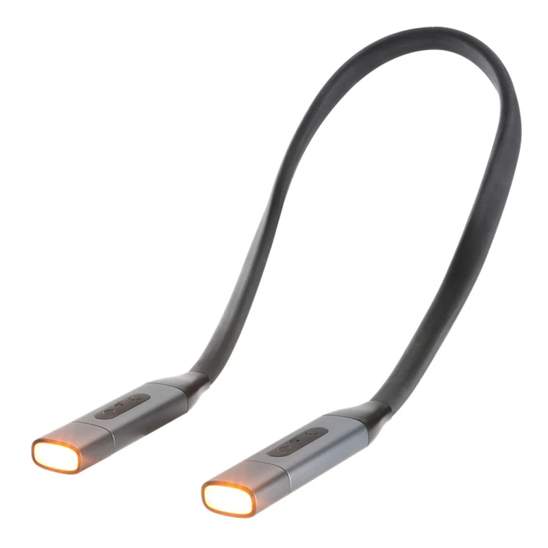 

Перезаряжаемый по USB шейный светильник, ламсветильник для чтения в кровати, ночью, 3 цвета, плавное затемнение яркости, лампа для чтения на ше...