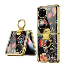 Case For HUAWEI P50 Pocket Luxury Fashion Foldable Back Cover Huawei P50 Pocket Case Celular Protective Coque Smart Phone Fundas