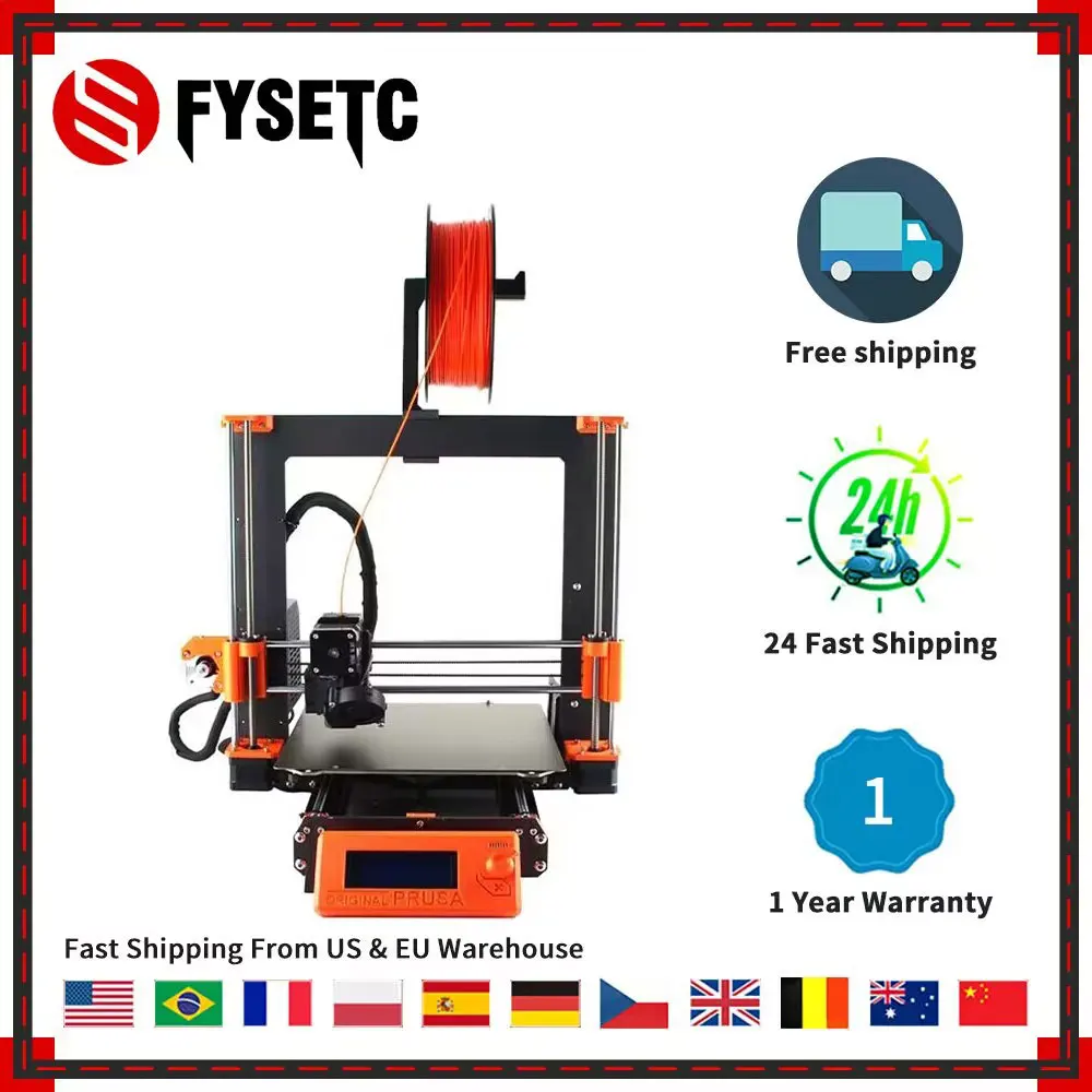 Full Kit Upgrade Prusa I3 Mk3 To Mk3s 3d Printer Diy Mk2.5/mk3/mk3s Impresora 3d