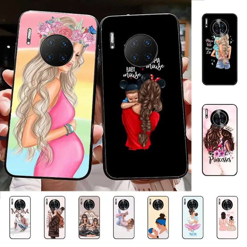 

Fashion Mam Super Mom Phone Case for Huawei Mate 20 10 9 40 30 lite pro X Nova 2 3i 7se