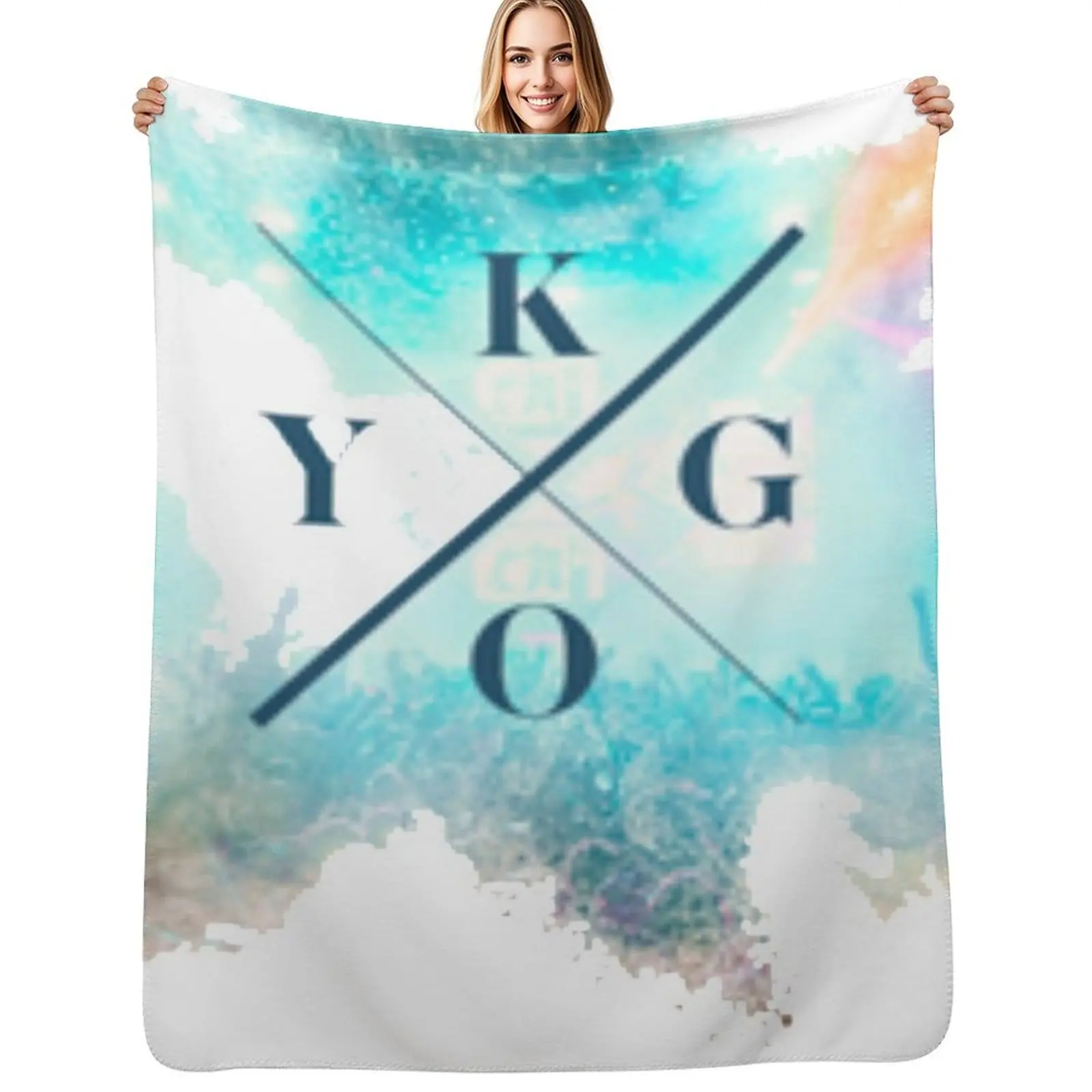 Фото Плед Kygo для пикника, косплей, аниме, пушистый, милый, в клетку, мягкий плюшевый плед. №1