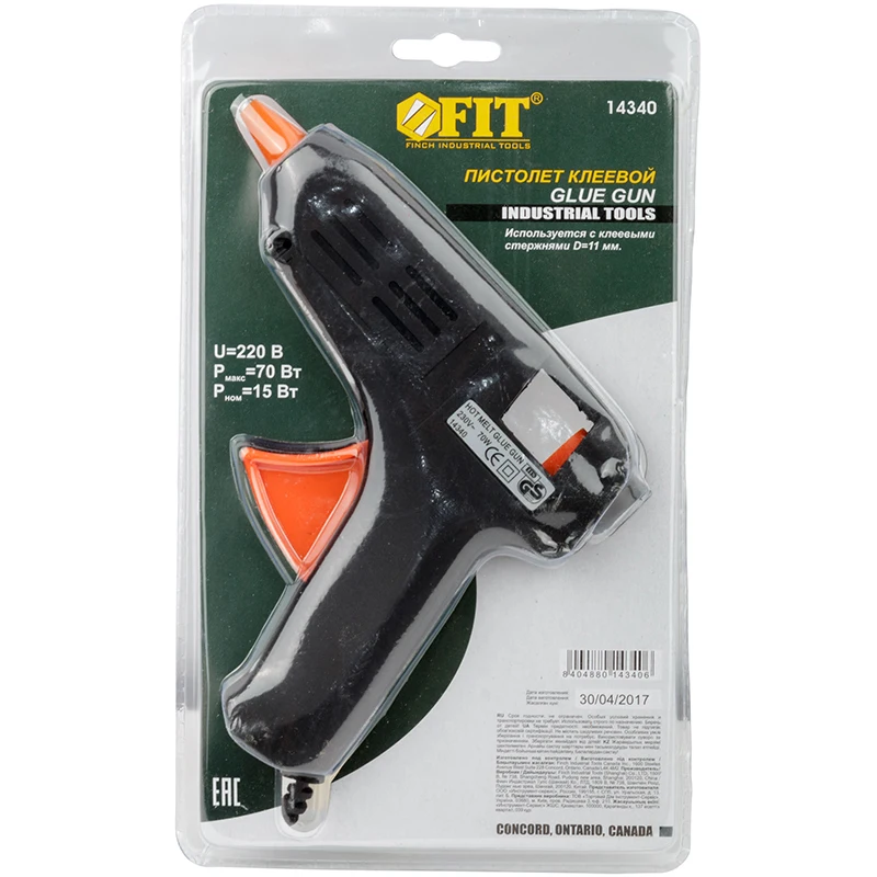 Пистолет клеевой д.11 мм 15 Вт ( 70 )