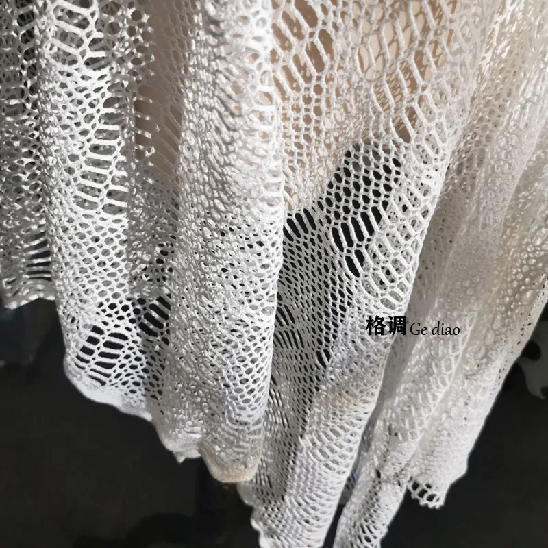 Винтажная плетеная квадратная текстура ажурная Прозрачная Кружевная марлевая