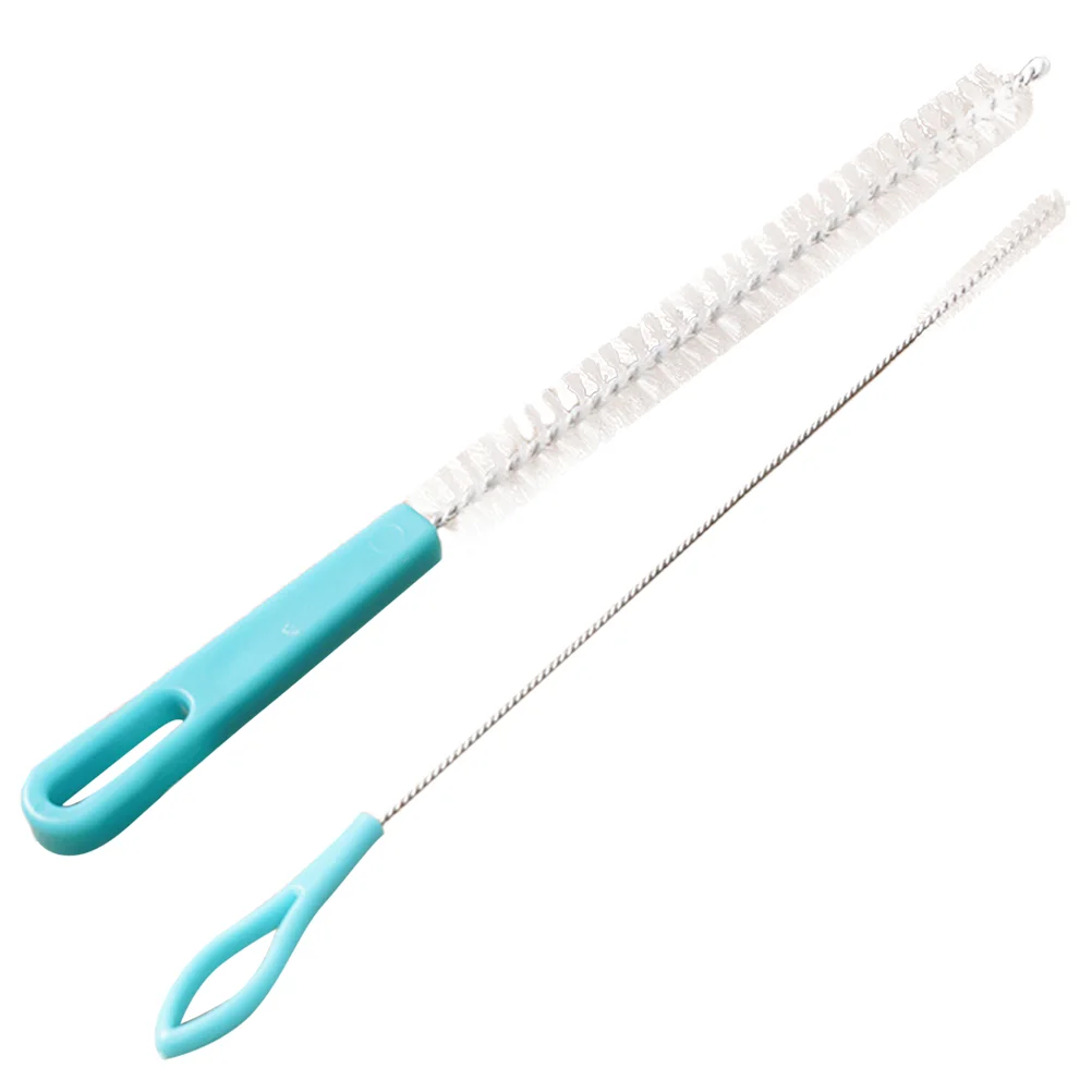 

2 Pcs Household Cleaner Tube Cleaning Brush Pipe Brushes Long Kit Plastic Bottle Drinking Straw Cleaners