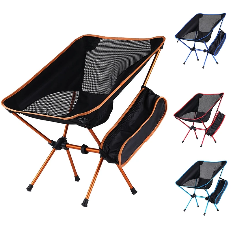 

Detachable Portable Folding Moon Chair Outdoor Camping Chairs Beach Fishing Chair Ultralight Travel Hiking Picnic Seat