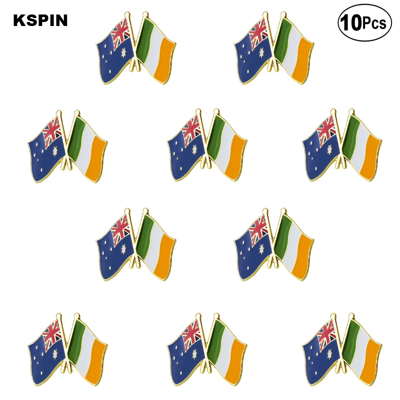 

Australia Ireland Lapel Pin Flag badge Brooch Pins Badges 10Pcs a Lot