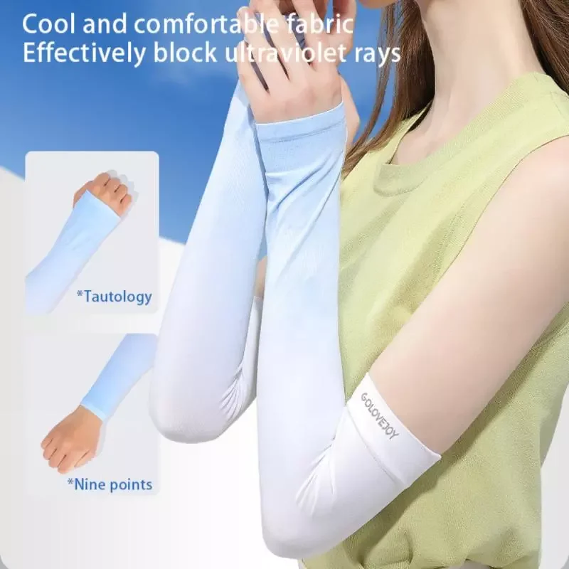 

Arm Warmer Summer Ice Fabric Running Cycling Sleeves Unisex Breathable Sun Protection Volleyball Cuffs Covers