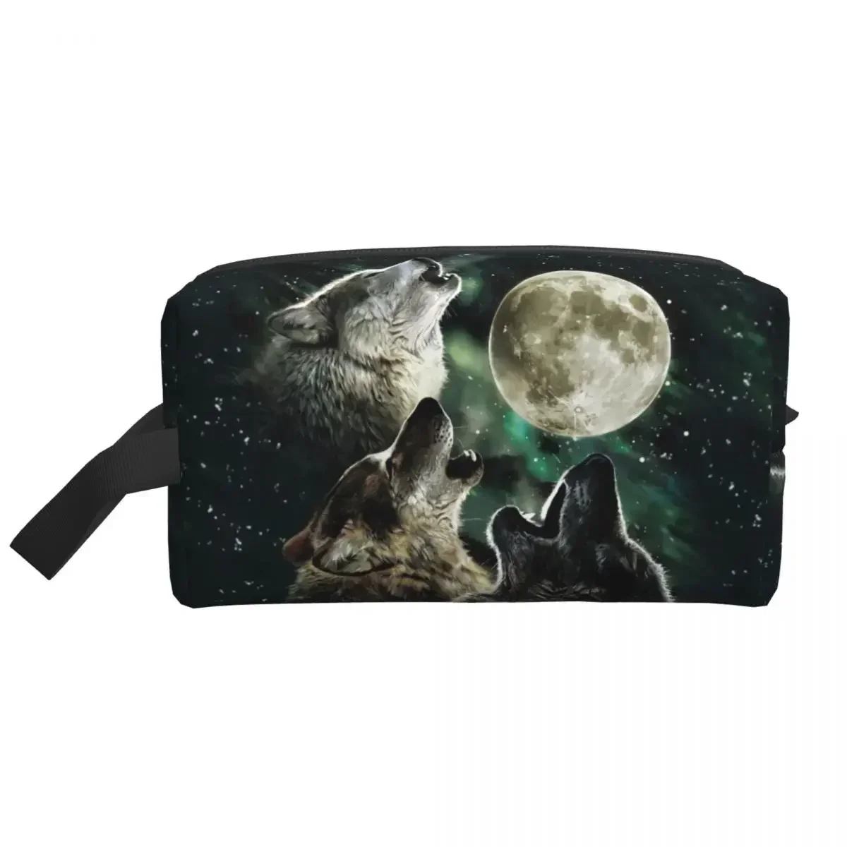 Фото Three Wolf Moon от Antonia Neshev DecalGirl косметичка модный косметический органайзер для макияжа для хранения красоты Dopp Kit Case №2
